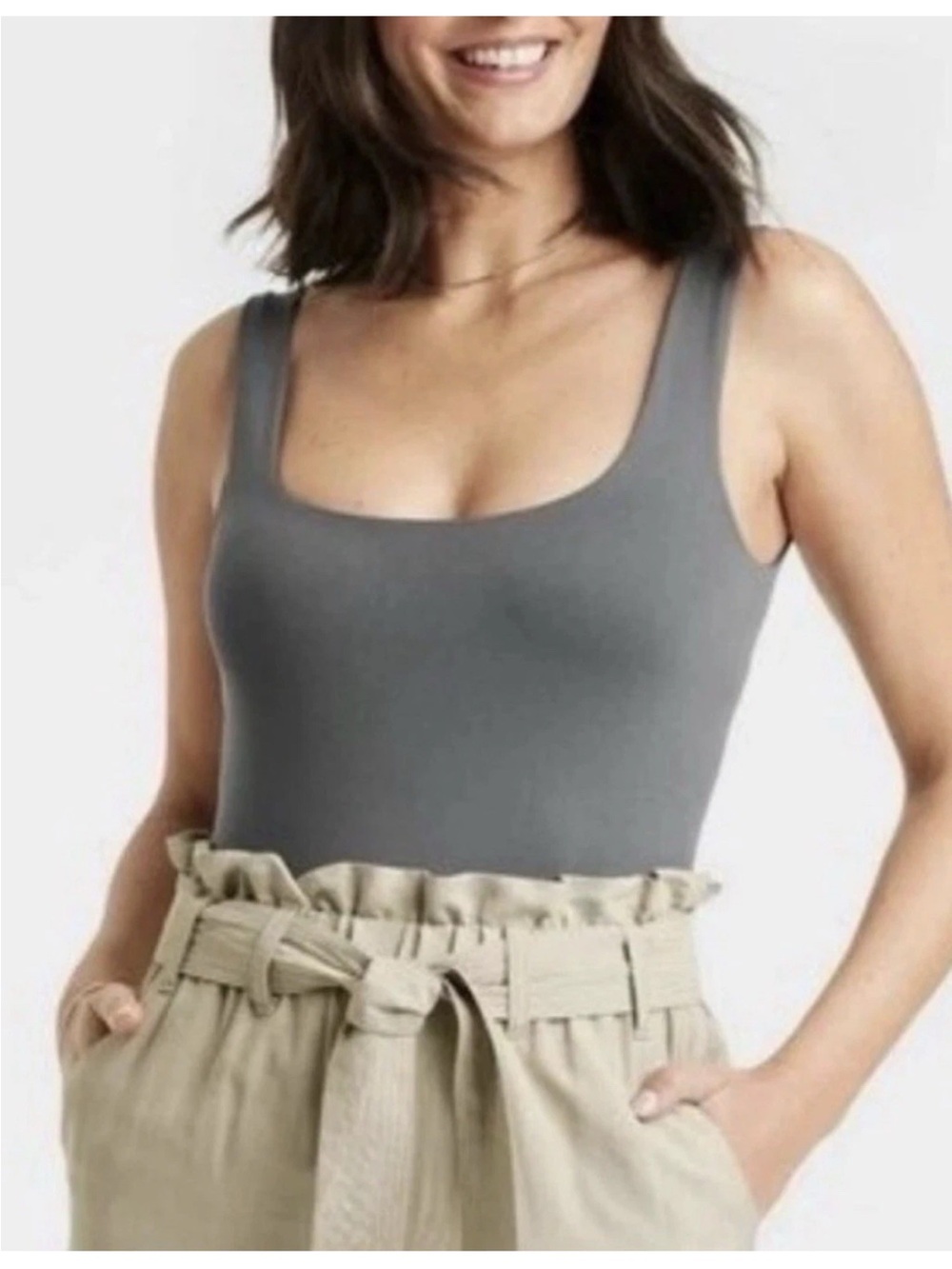 NWT A New Day Seamless Gray Bodysuit XXL